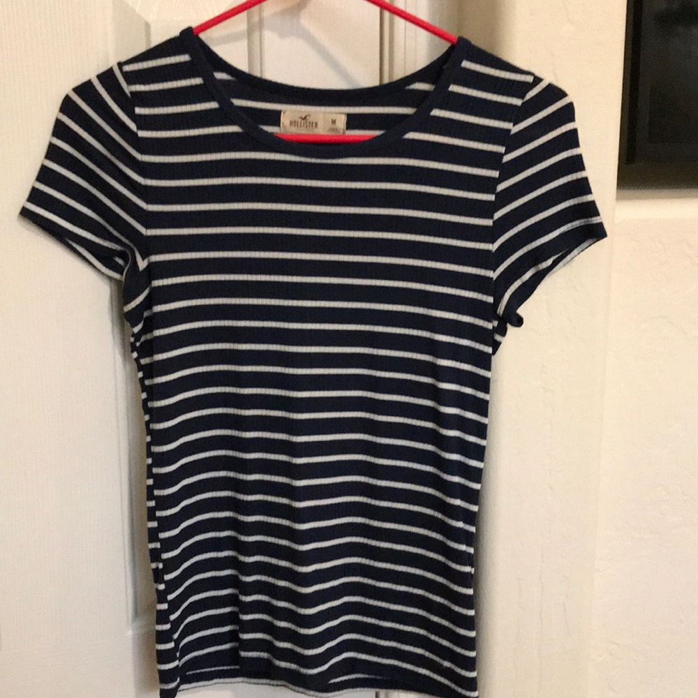 Navy Striped T Shirt